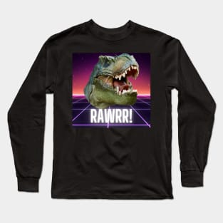 Retrowave T-Rex Long Sleeve T-Shirt